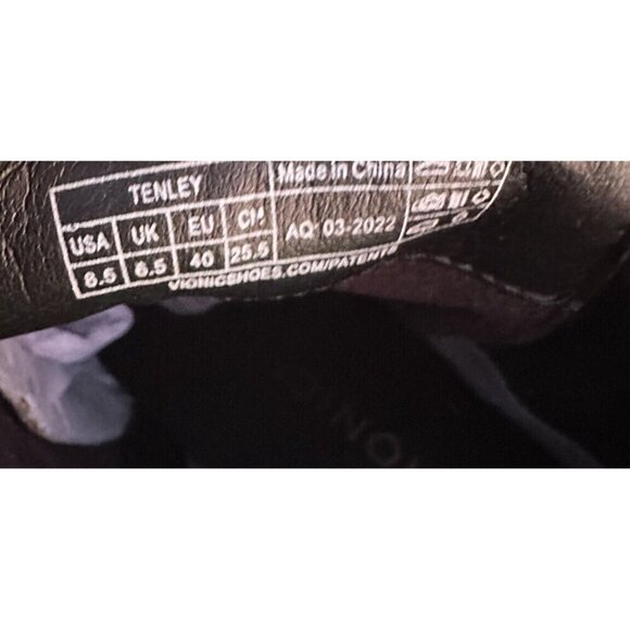 Vionic Boots Womens 8.5 Black Zipper Square Toe Tenley Suede Leather New - Picture 4 of 4